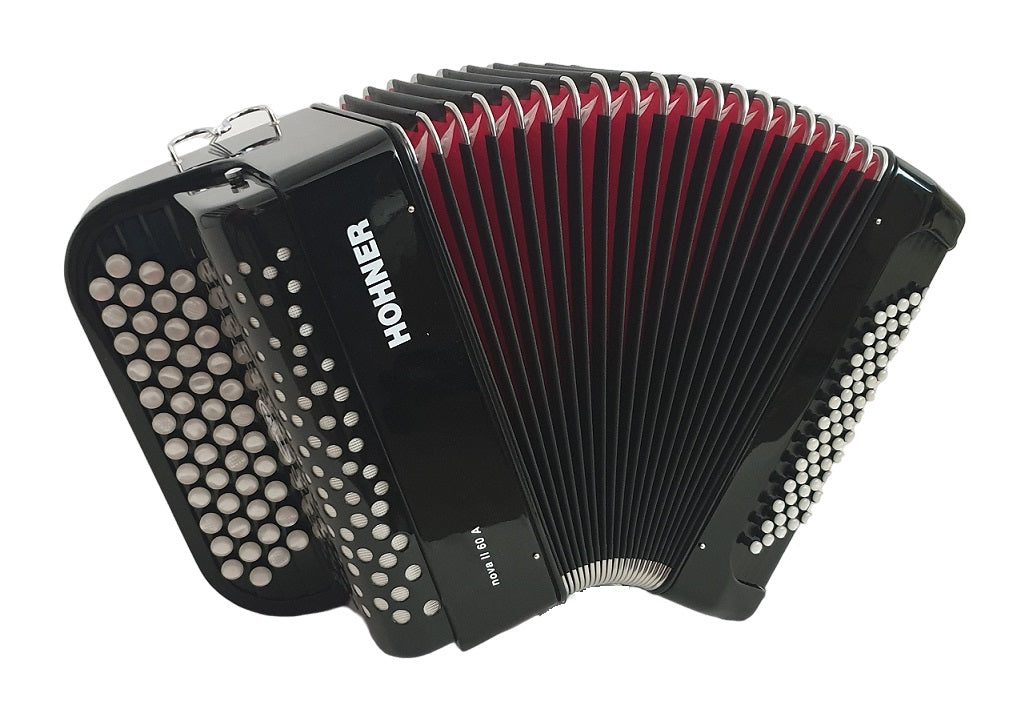 Hohner NOVA II 60A BUTTONS IN G/G BLACK