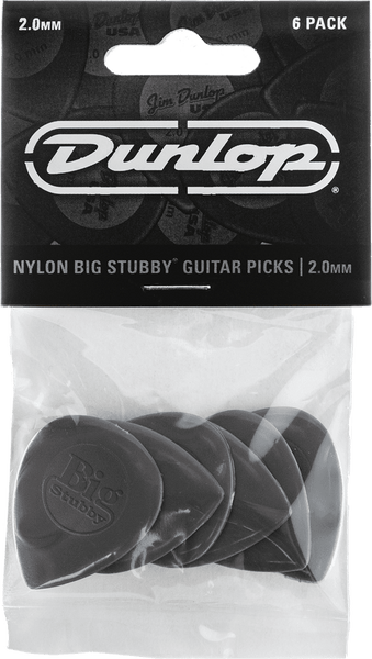 Dunlop 6 x 2,00mm Nylon Big Stubby
