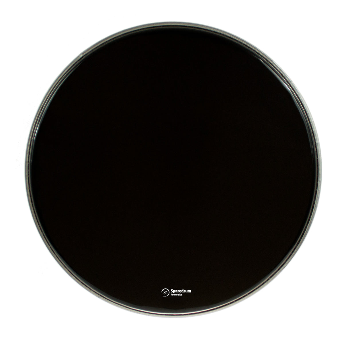 PK22DB-B - 22" POWERKICK DARK BLACK BD HEAD - 1-PLY + MUFFLER - 10 MIL