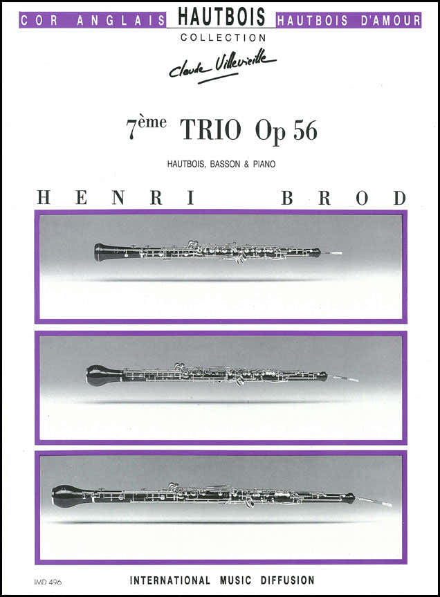 Imd Eges Brod - 7Eme Trio Op.56 - Hautbois Basson Piano