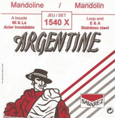 Argentine ARGENTINA MANDOLINE ACOUSTIC STRINGS SETS 10/10-13/13/13-24/24/24-34/34 MI AND STAINLESS STEEL