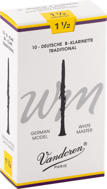 ANCHE CLARINETTE 10 ANCHES WHITE MAST TRAD 1,5