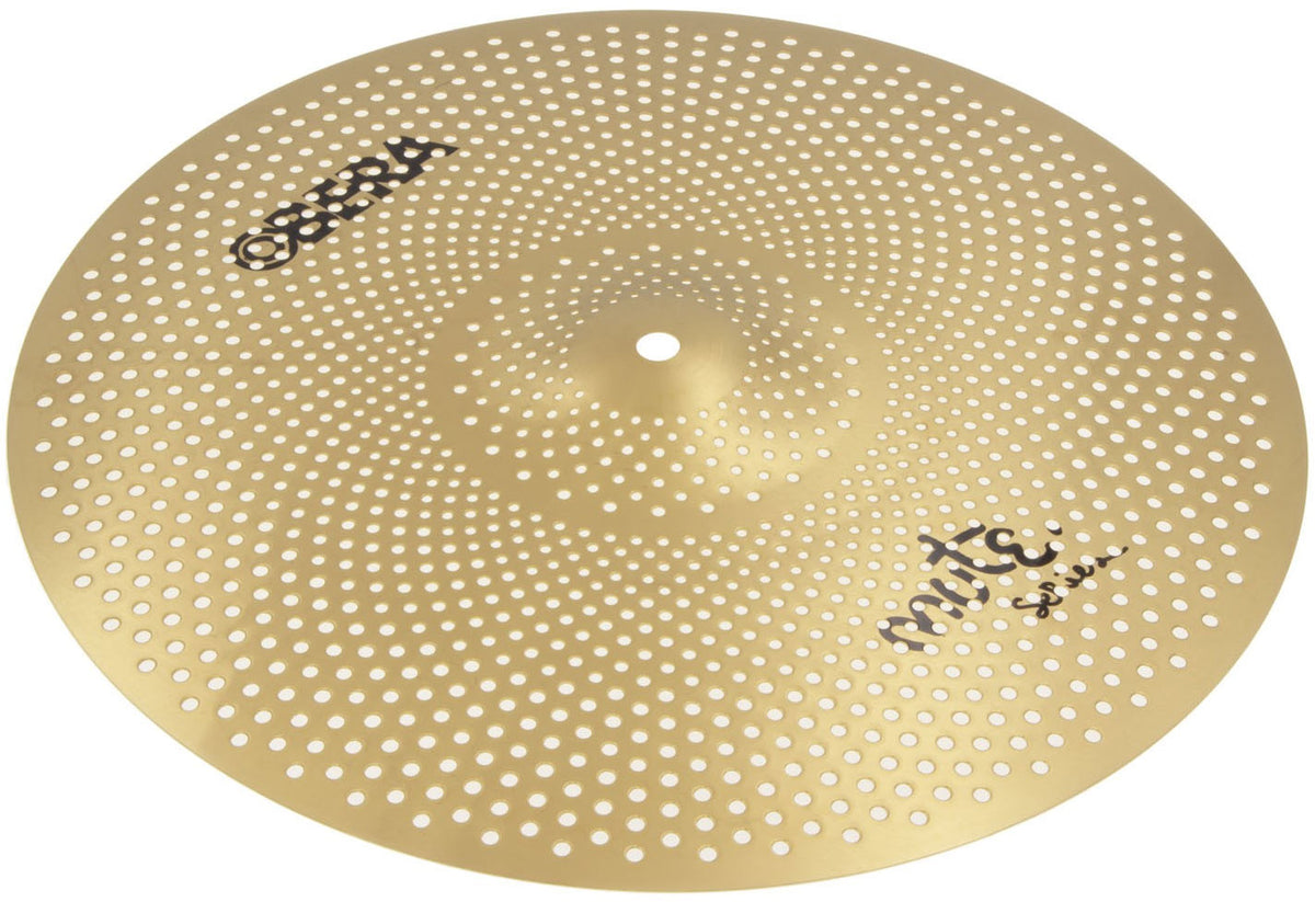 Obera Cymbals Mute 16" Crash - Silent Cymbal - Brass Finish