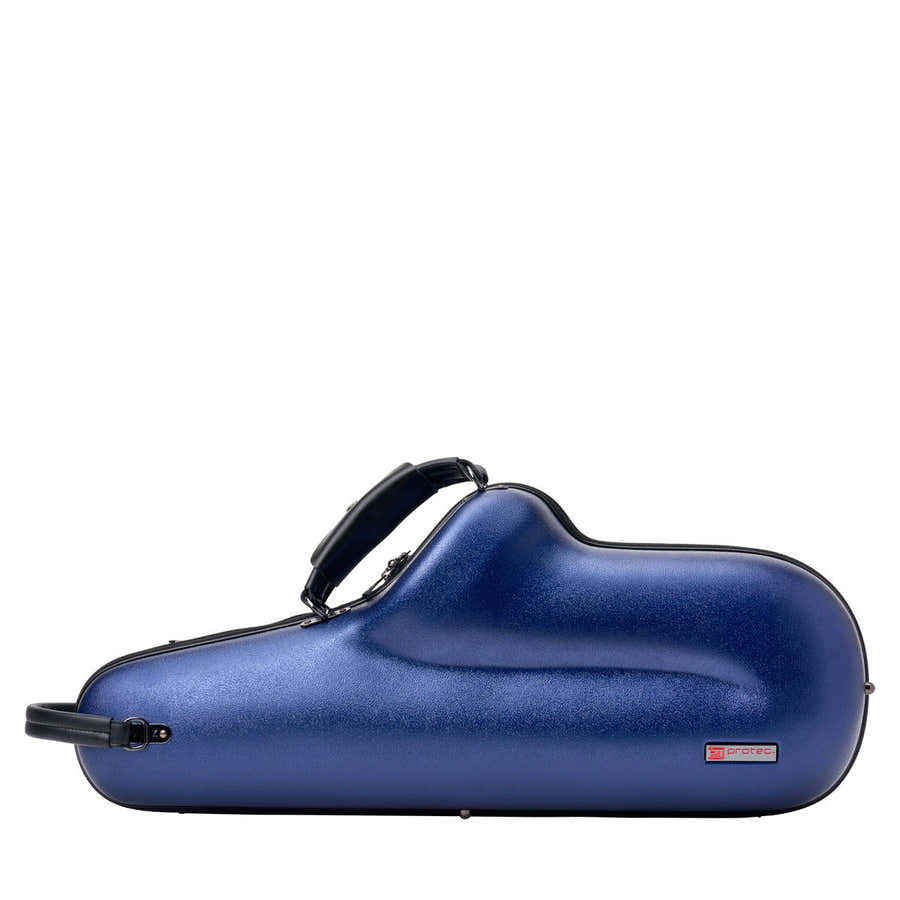 Blauwe Micro Zip-koffer - Altsaxofoon
