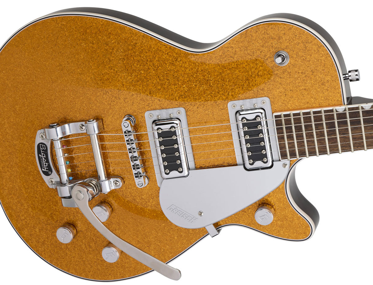 G5230T Electromatic Sparkle Jet Ft Single-Cut met Bigsby Lrl Goud Sparkle