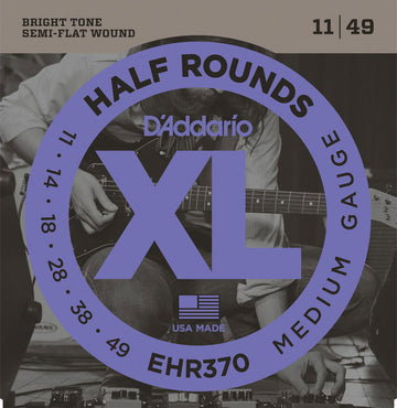 EHR370 HALF ROUND ELECTRIC GUITAR STRINGS MEDIUM 11-49