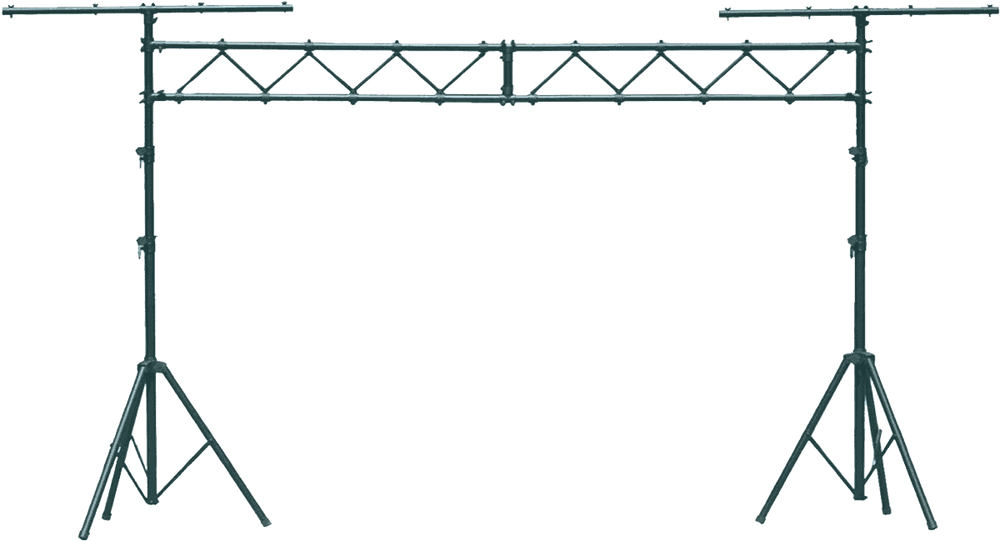 STS14 TWO TRIPOD LIGHT STANDS WITH BRIDGE BLACK