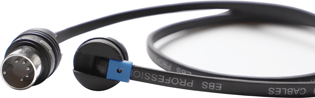 platte MIDI-kabel BlueDot met flexibele kop 180 cm
