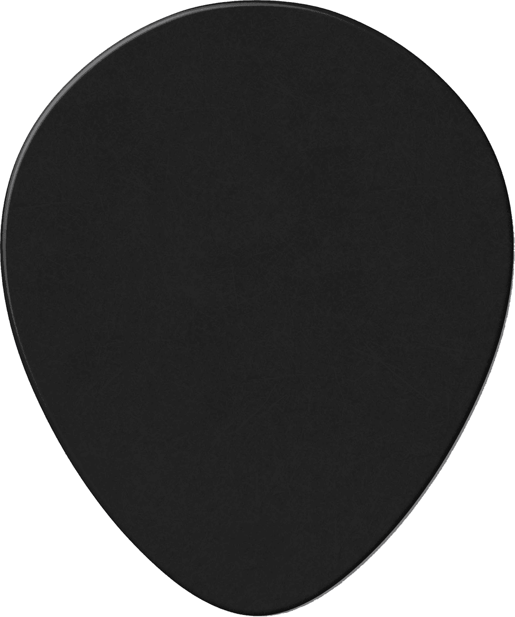 12 x Zwart druppelvormig plectrum dun