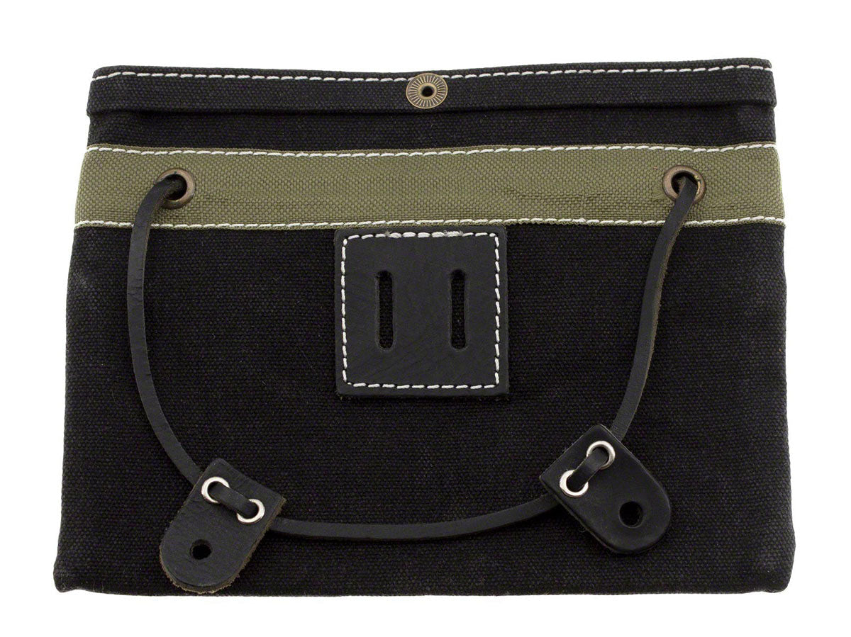 Etui van Gewaxte Canvas - Zwart