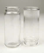Slide van glazen fles