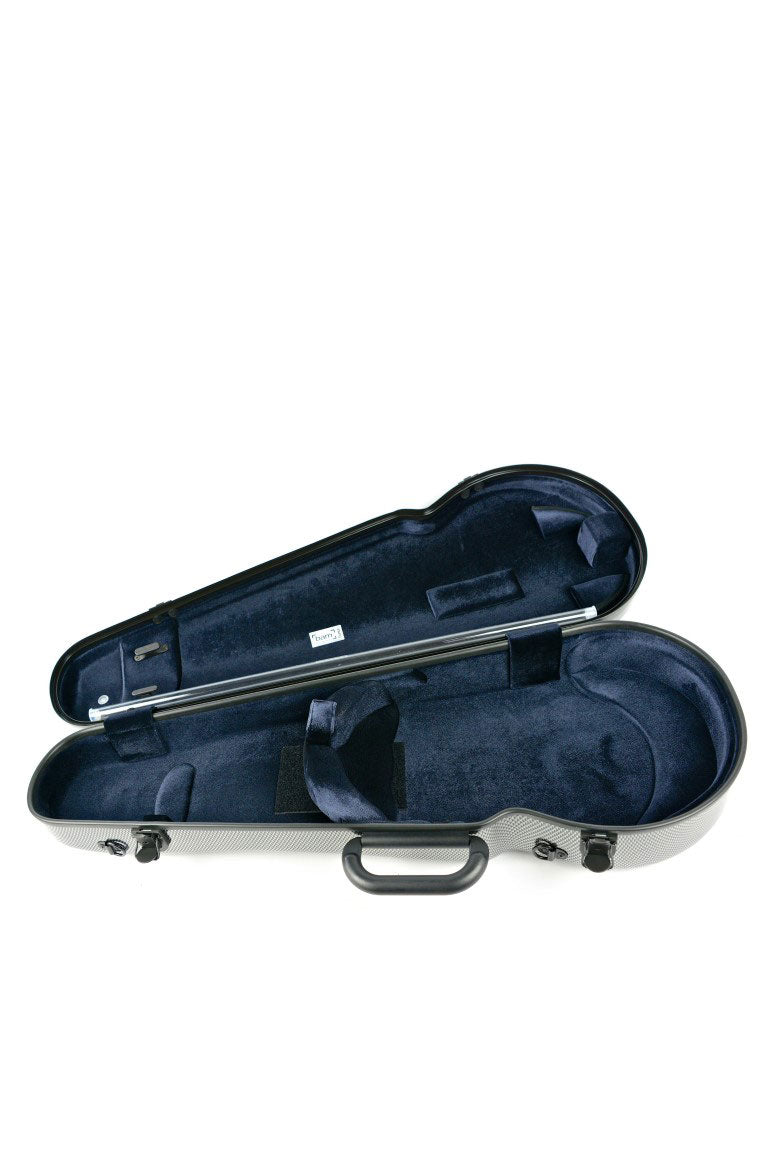 Hightech-altvioolkoffer - Zilver Carbon