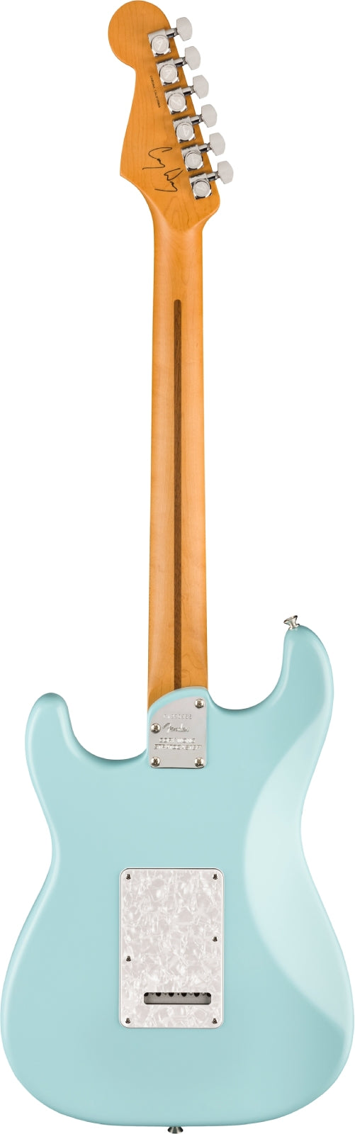 Stratocaster Signatuur Corry Wong RW LTD Daphneblauw