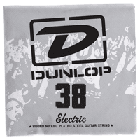 Dunlop NICKEL PLATED STEEL ELECTRIC STRINGS UNIT ROUND THREAD 038