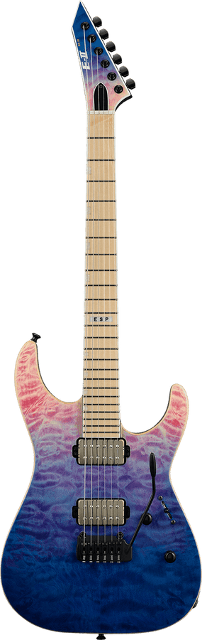 E-Ii M-Ii Hipshot Tremolo Qm Indigo-paarsverloop