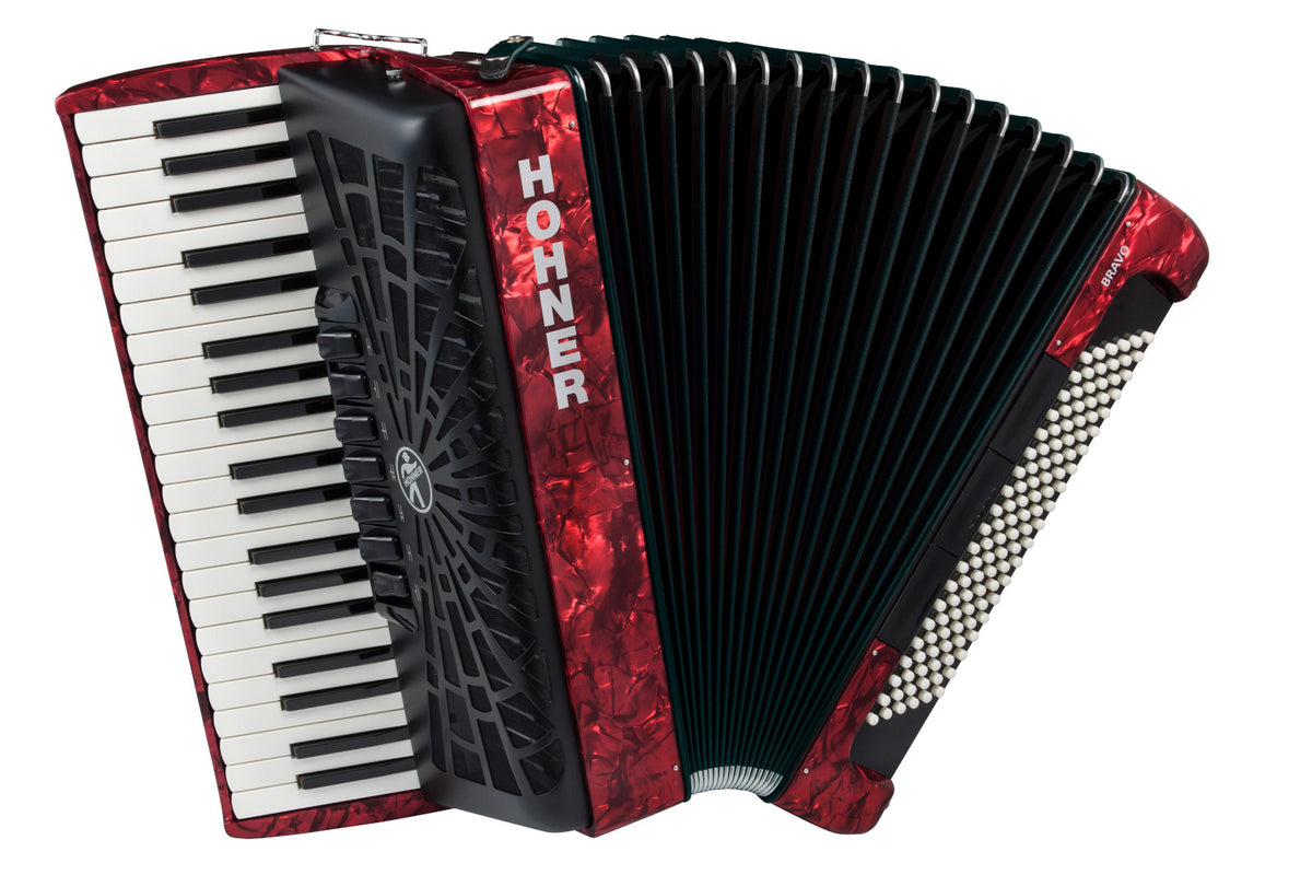 Hohner Bravo III 120 Rood