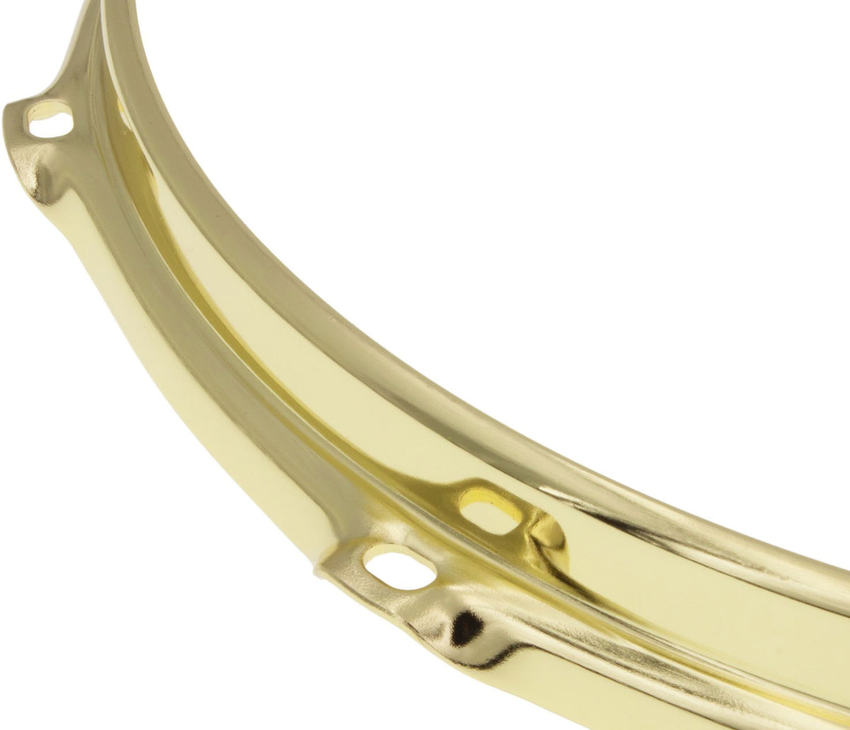 HS23-10-6BR - Hoepel 10" 6 Spanbouten Goud S-Style Triple Flange 2.3mm
