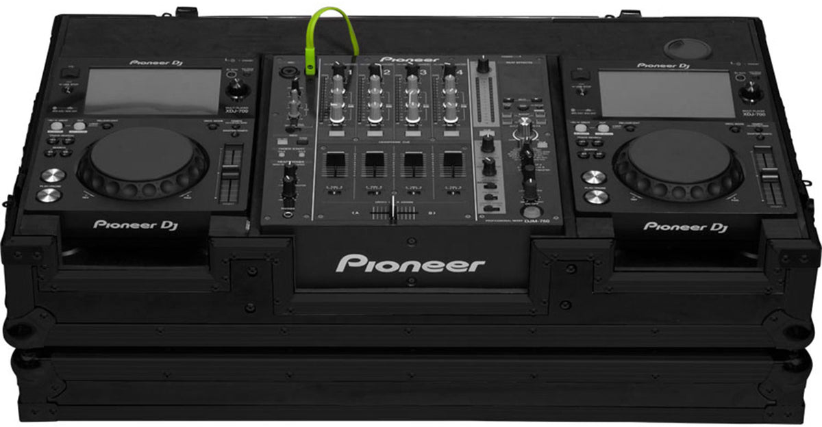 Flight Console 10/12'' XDJ700 en DJM750 W Zwart