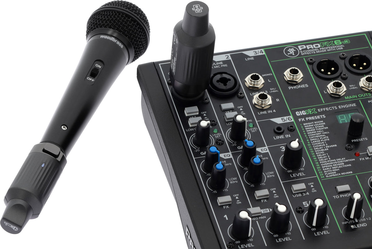 WM100 UHF Draadloos Systeem Plug-in Voor Dynamische Microfoon