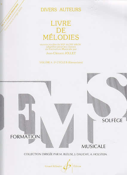 Jollet JEAN-clement - Livre De Mélodies Vol.4