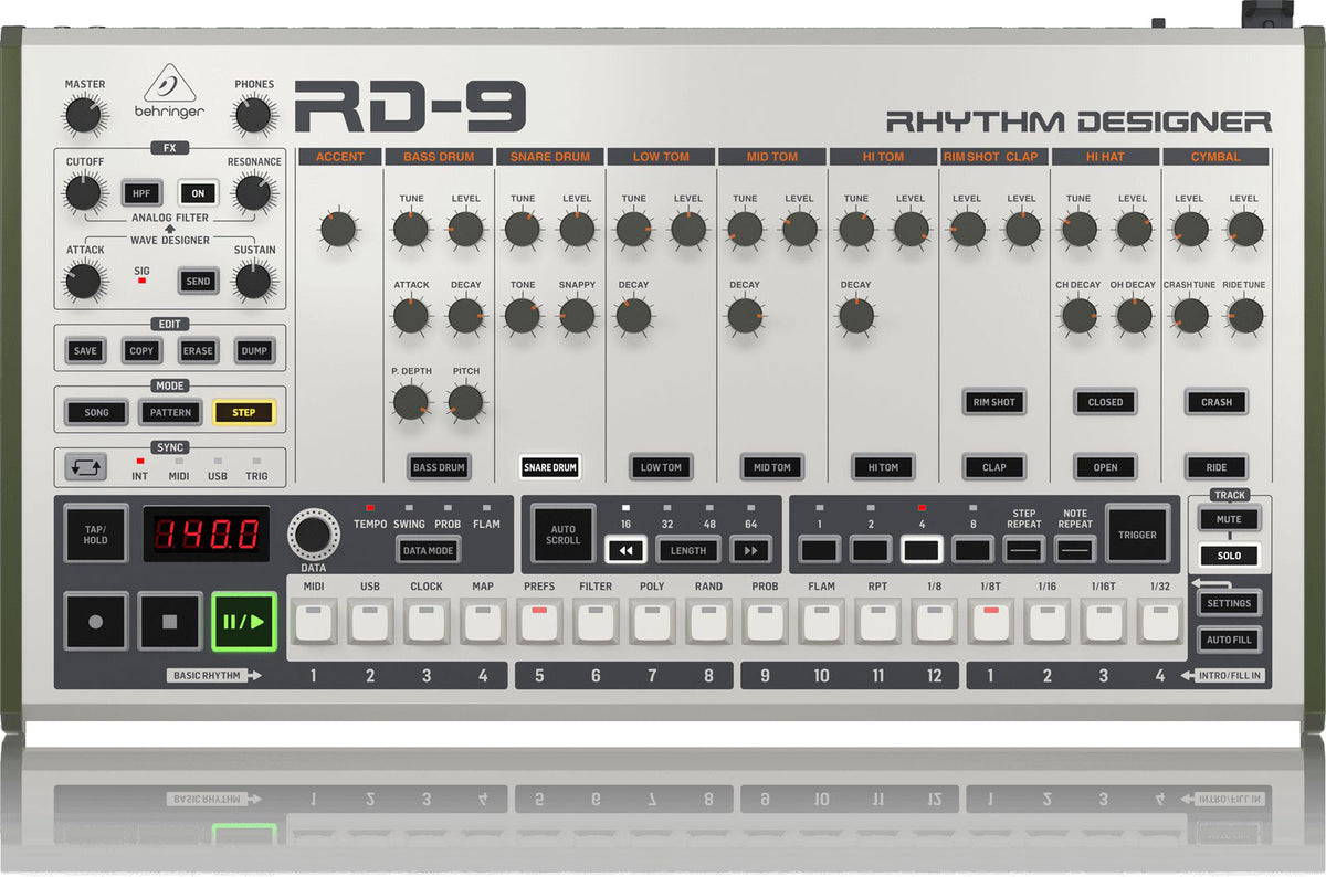 Behringer Drumcomputers en grooveboxes