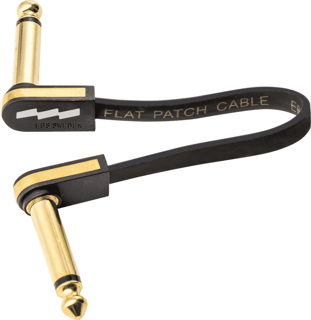 Compacte Gouden Gitaarpatchkabel 10 CM