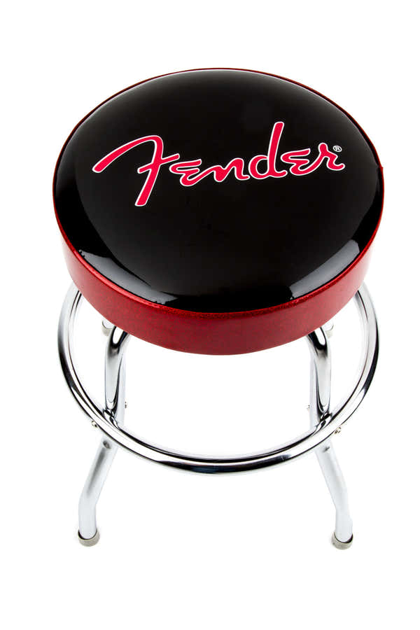 Barkruk met Red Sparkle-logo zwart Red SPARKLE-chrome 24"