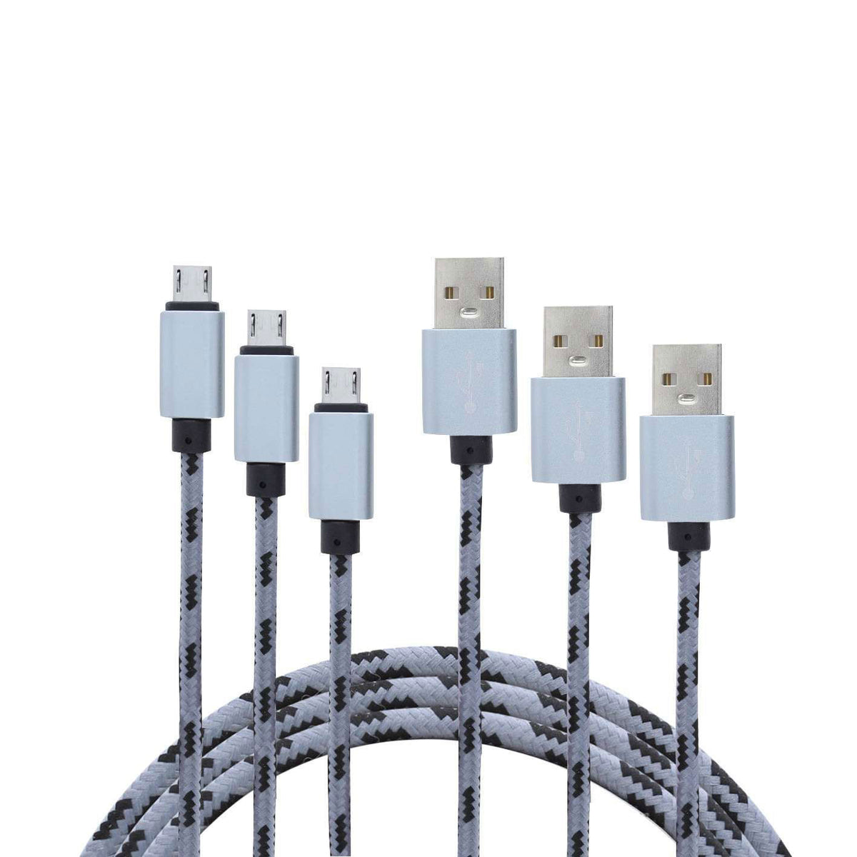 USBA-miUSB Pa - Pack 3 USB / Micro USB-kabels BL
