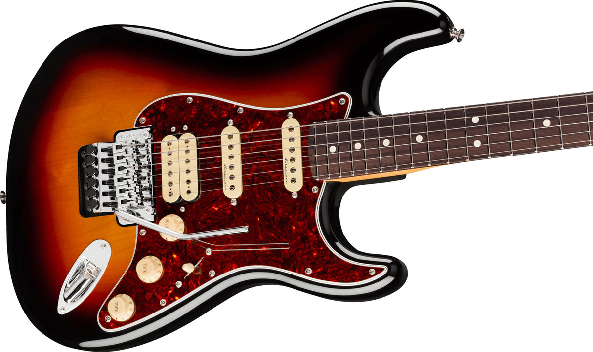Stratocaster Player II Modified HSS Floyd Rose RW Sunburst met 3 tinten