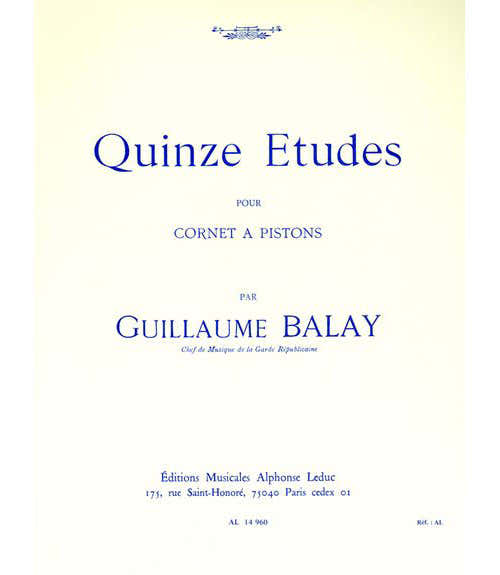 Balay G. - 15 Etudes - Cornet
