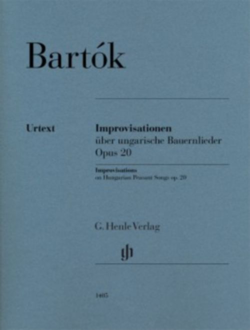 Henle Verlag Bartok Bela - Improvisations On Hungarian Peasant Songs Op.20 - Piano
