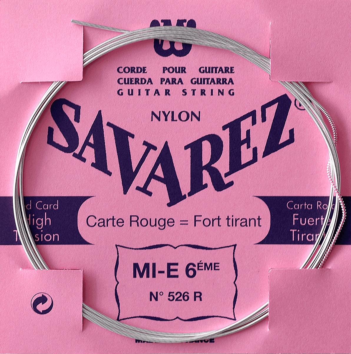 Savarez 526R MI-6 Carte Rouge Sterke Spanning (Eenheid)