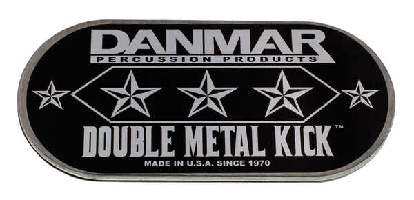 Danmar 210MKD - Metalen zelfklevende pad voor dubbele basdrumpedaal - Hsa