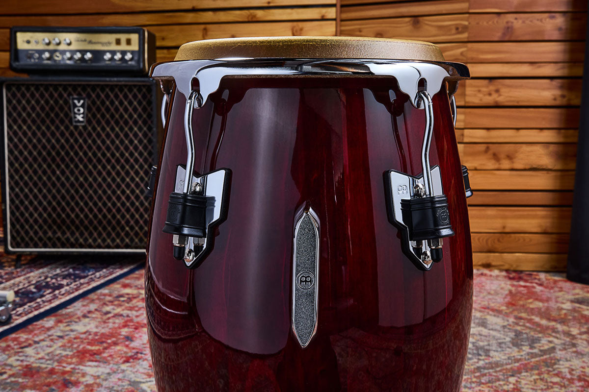 Marathon Exclusive Series Conga 11 3/4" - Wine Red/Chrome HW