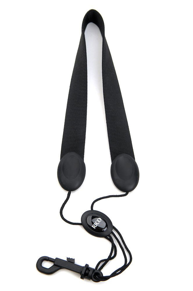 D'addario - Rico SAXOPHONE STRAP SOPRANO/ALTO BLACK NYLON SNAP HOOK
