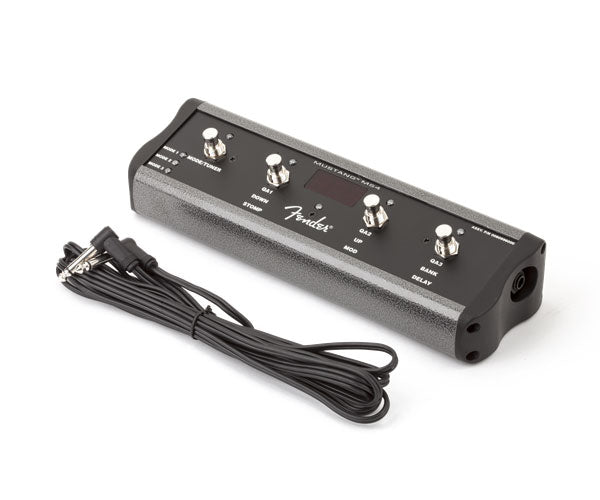 Fender 4-BUTTON FOOTSWITCH: PRESET UP DOWN QUICK ACCESS EFFECTS ON/OFF OR TAP TEMPO WITH 1/4" JACK