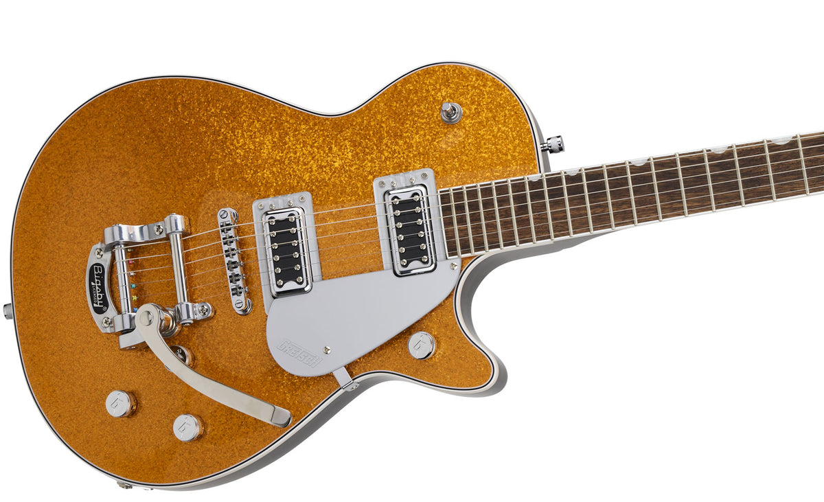 G5230T Electromatic Sparkle Jet Ft Single-Cut met Bigsby Lrl Goud Sparkle