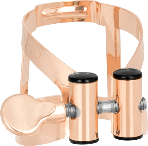 Vandoren ROSE GOLD PLATED M/O LIGATURE - BASS CLARINET + PLASTIC NECK COVER
