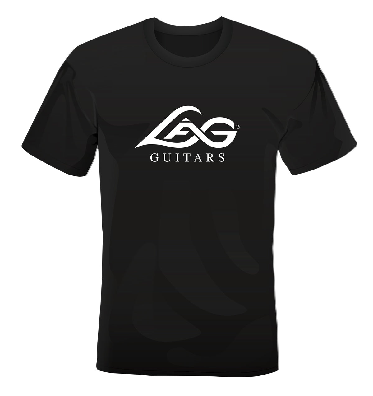 T-shirt LÂG Zwart logo wit S
