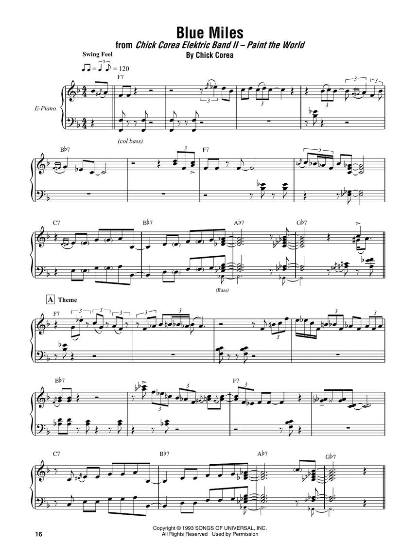 Chick Corea - Omnibook - Piano Transcriptions