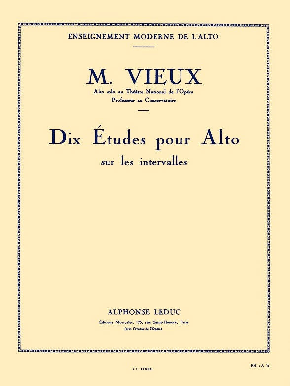 Leduc 10 Etudes sur les Intervalles