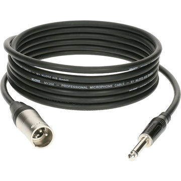 M1 MIC CABLE BLACK 5M XLR 3 MALE - JACK 2P KLOTZ