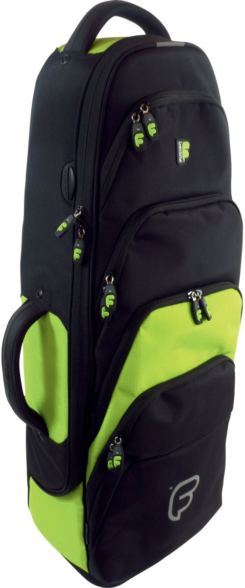 Premium Zwarte/Groene Tenorsaxofoonhoes