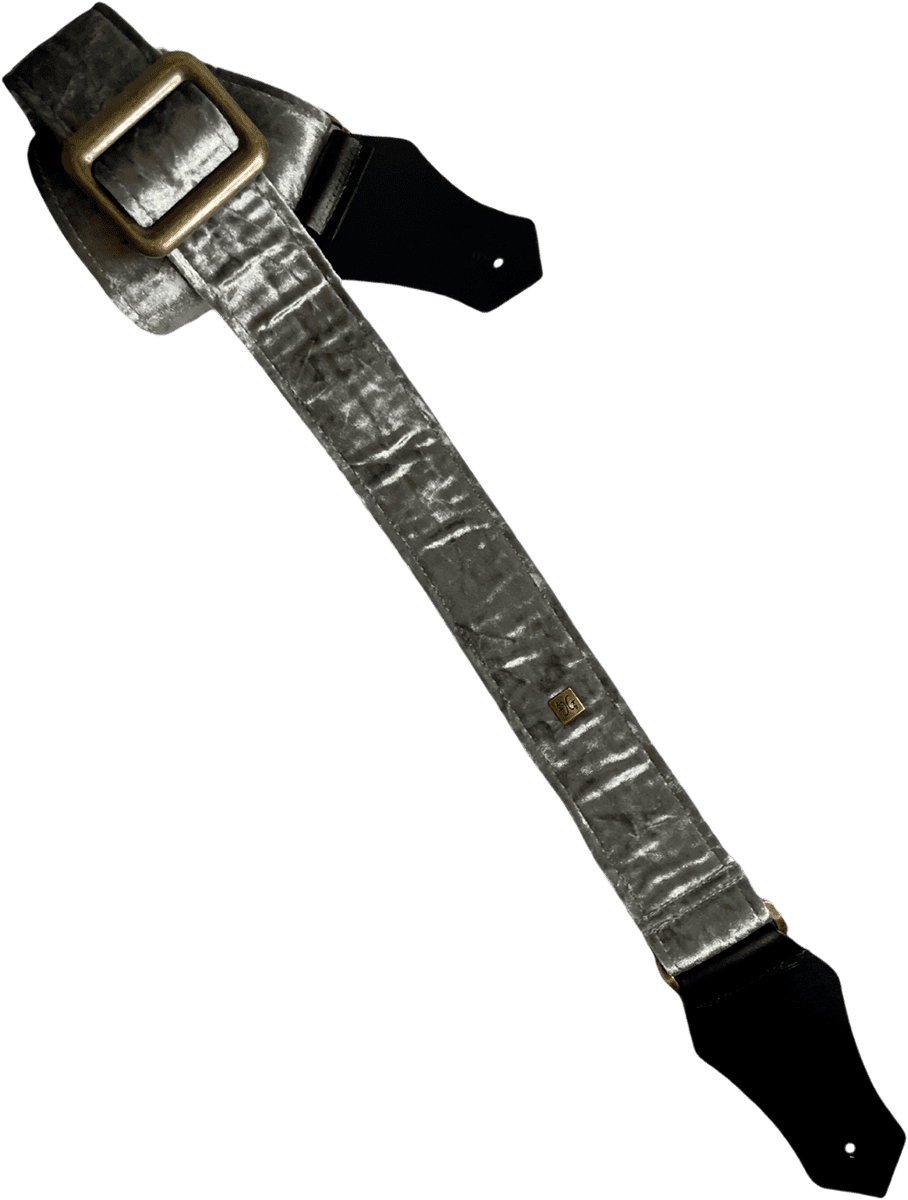 2" BOUJEE VELVET-band – Hematiet Zilver