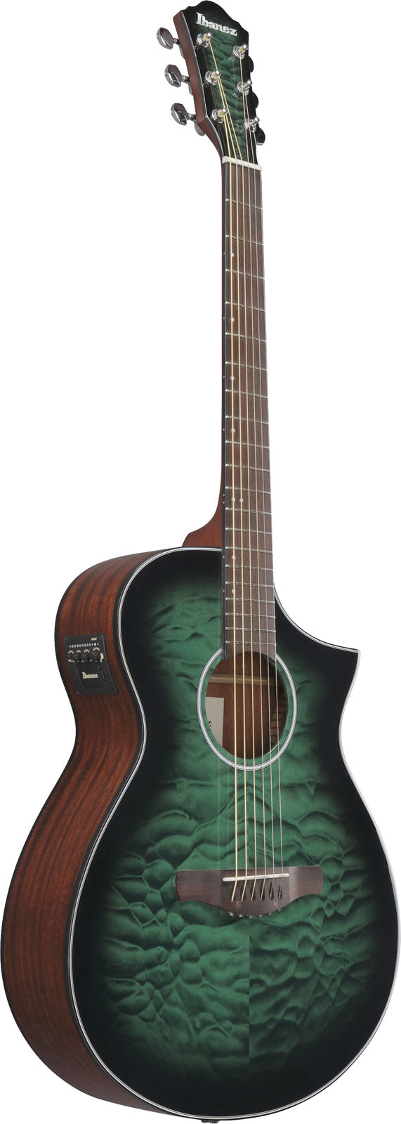 AEWC16QATEH Transparante smaragdgroene burst