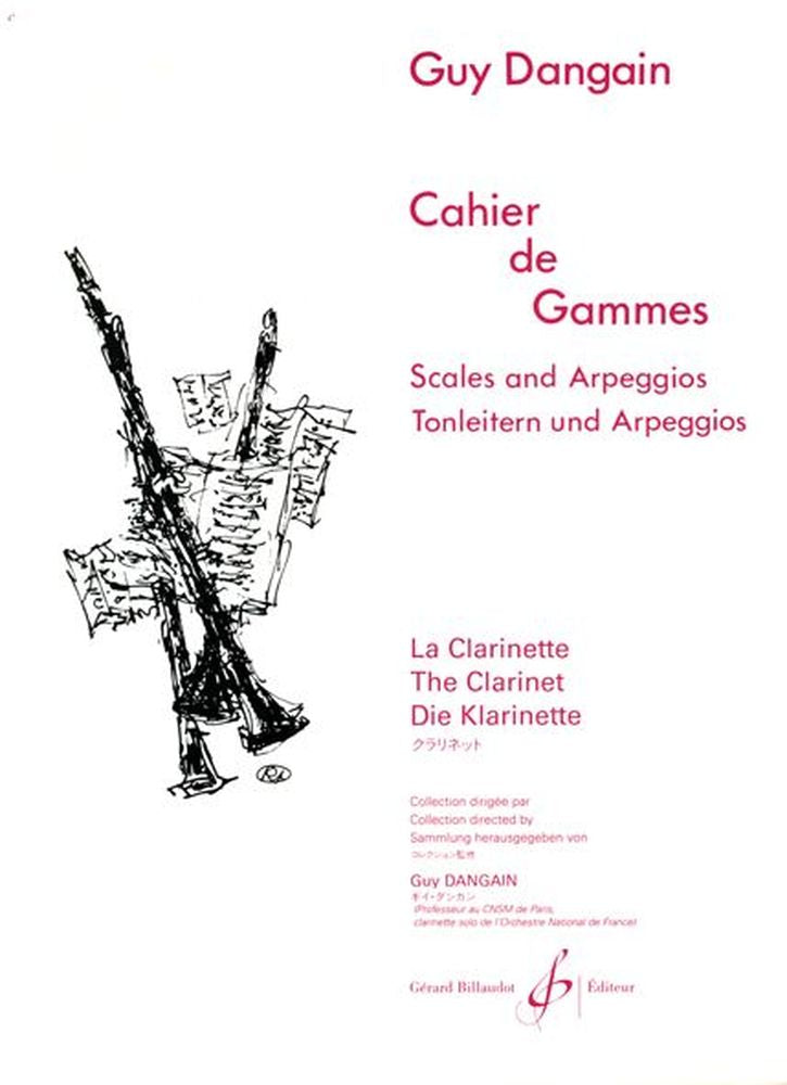 Billaudot Cahier De Gammes Clarinette - Dangain