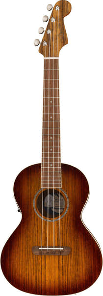 Fender Tenorukulele Rincon WN Verouderde Cognac-afwerking