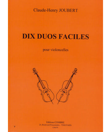 Joubert CLAUDE-henry - Duos Faciles (10) - 2 Violoncelles