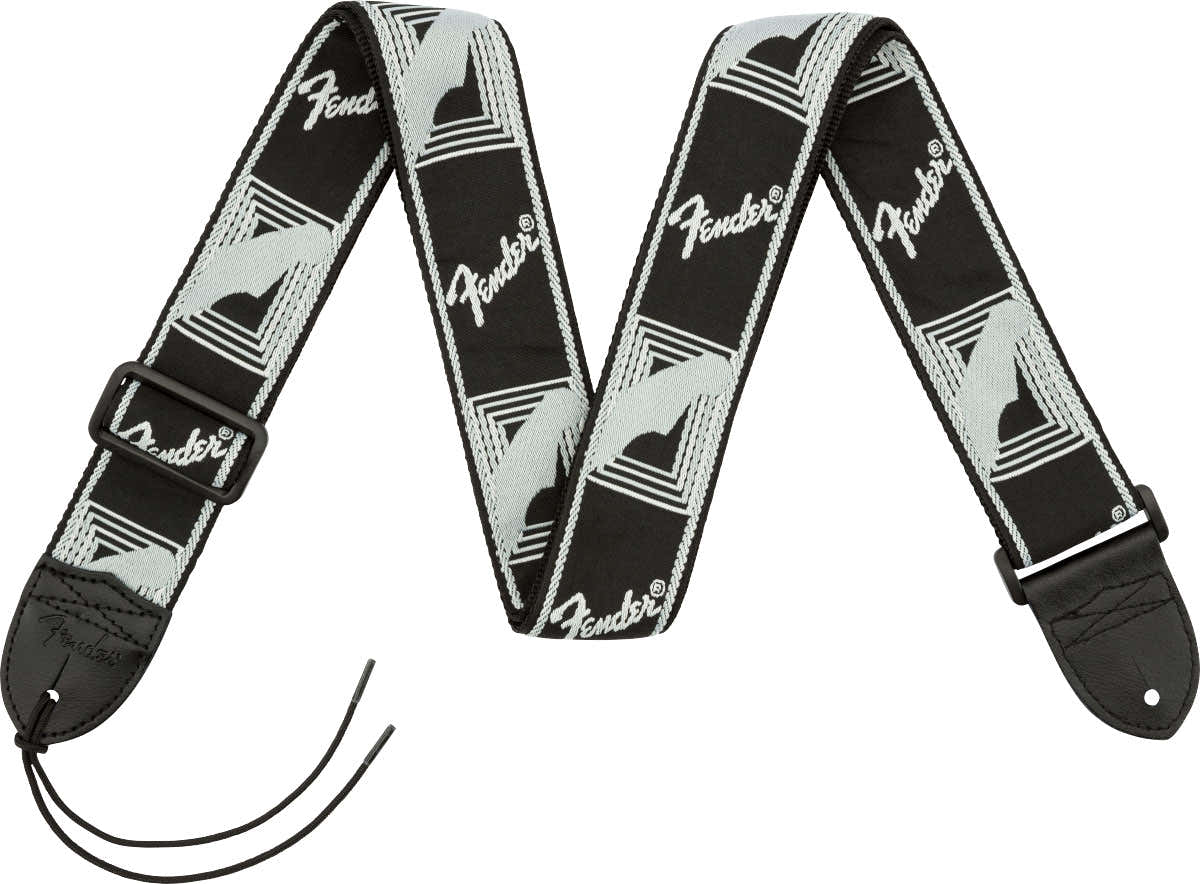 2" Gitaarband met monogram Zwart/Lichtgrijs/Donkergrijs