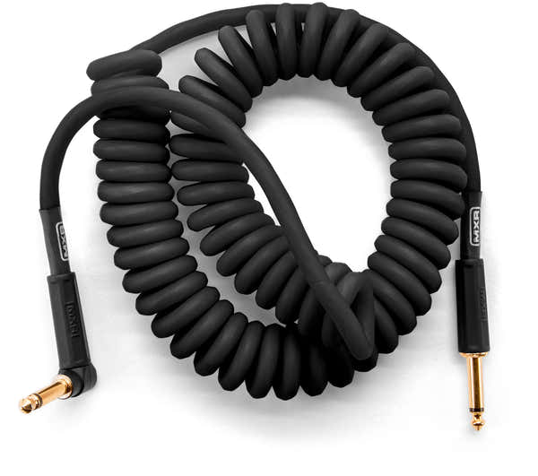MXR Spiraalkabel 4.5m Zwart